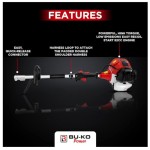 BU-KO 52cc Long Reach Petrol Multi Functional Garden Tool: